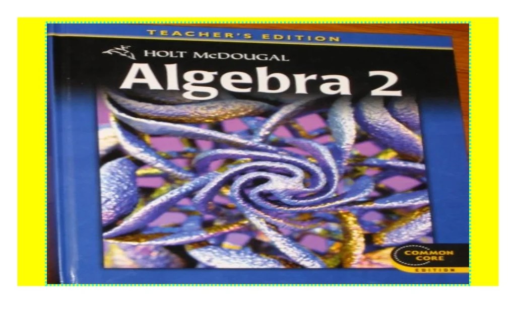 Holt mcdougal algebra 2 textbook pdf