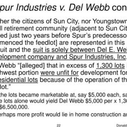 Spur industries v. del webb