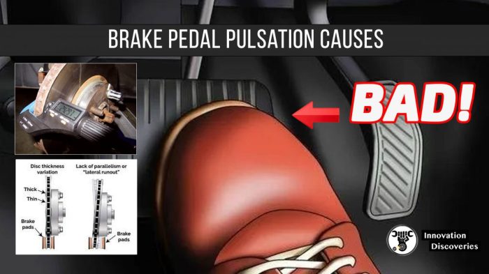 The direct cause of brake pedal pulsation is