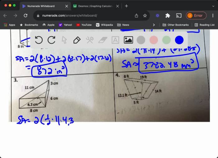 Unit 11 homework 5 surface area of prisms and cylinders